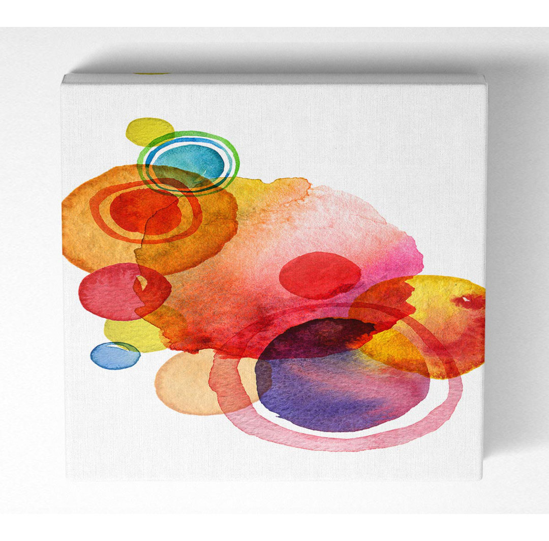 Regenbogen-Planeten - Kunstdrucke auf Leinwand - Wrapped Canvas