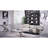 48" Rectangle Coffee Table with Silver Stainless Steel Base