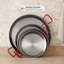 Poêle à paella en acier au carbone 24 pouces Magefesa, 60 cm - 19 portions, durable et légère avec surface alvéolée, idéale pour la cuisine extérieure et la paella valencienne traditionnelle-14447202
