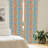 Fish Panel Curtain, Maritime Animal Scales Pattern Abstract Geometric Half Circles Mermaid Tail Design, Lightweight Window Treatment Living Room Bedroom Decor, Multicolor Semi-Sheer Rod Pocket Sliding Panel-45075577
