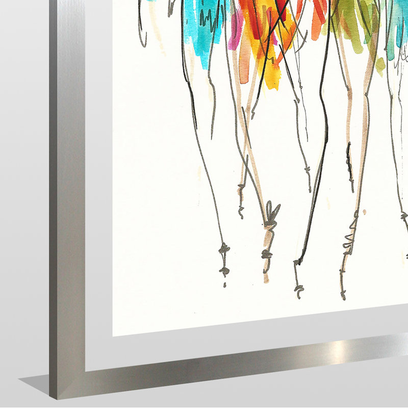 «On Fleek 1», reproduction sur toile, H 39,5 po x l 27,5 po x P 0,75 po, Acrylique avec cadre argent