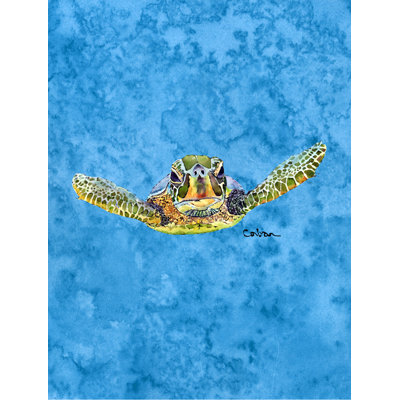 Drapeau de maison 40 po x 28 po Battershell Turtle Coming at You