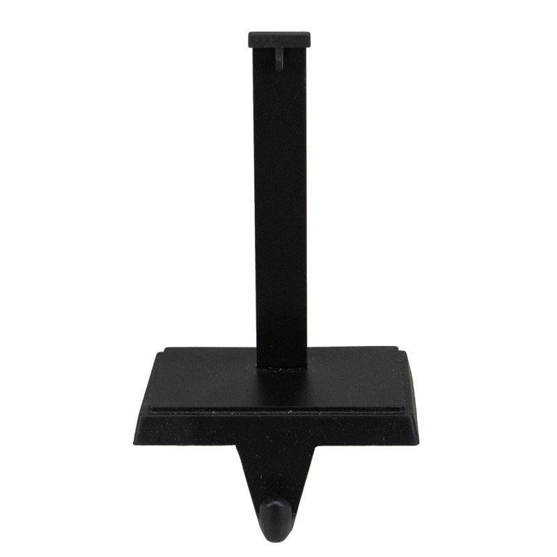 Porte-chaussette avec support à ornements, H 6,75 po x l 2,75 po, Noir