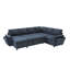Canapé-lit modulaire en U convertible avec rangement, ports de chargement USB, porte-gobelets et revêtement en chenille, canapé-lit à 7 places-678975805