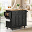 Armoire de rangement sur roulettes avec tiroir et tablettes pour îlot de cuisine-1462268732-1462268734