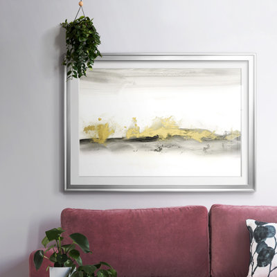 Gold on the Horizon I-FramedFramed Print W Beveled Matt and Glass
