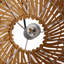 Luminaire suspendu unique en rotin pour le salon-730410685