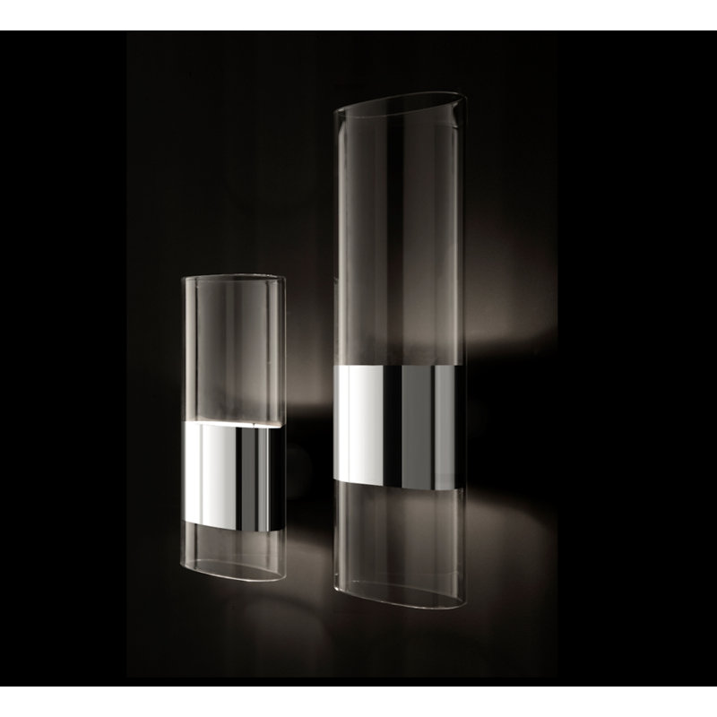 Line 2 - Light Flush Mounted Sconce, 11.8" H x 5.5" W x 3.9" D