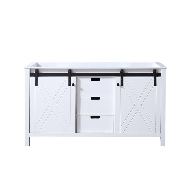 Marsyas 60 in W x 22 in D Double Bath Vanity, White