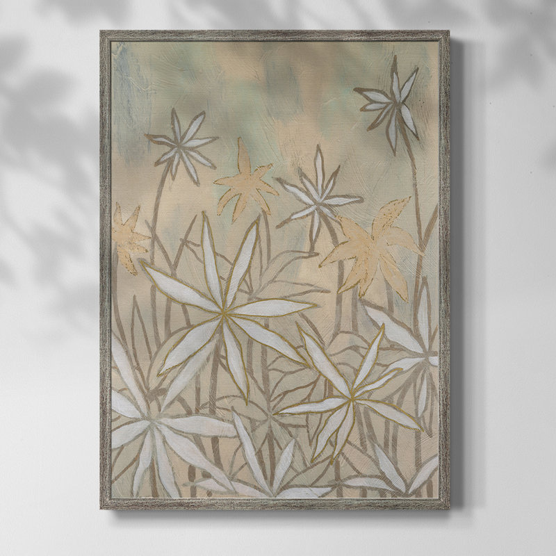 Embellished Starburst Bloom II Framed Print - Solid Wood