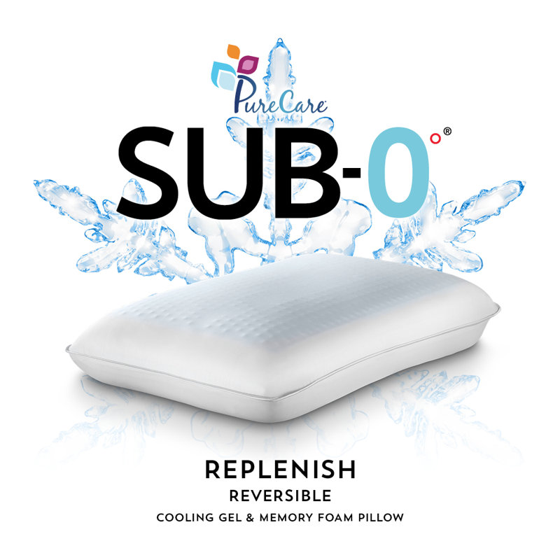 Memory Foam Medium Cooling Pillow, Queen
