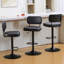 Tabourets de bar pivotants à hauteur ajustable 360 ° avec dossier rembourré-1055849170