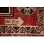 Tapis traditionnel géométrique rouge 4 x 8