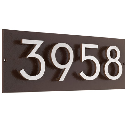 Floating 1-Line Lawn Address Sign