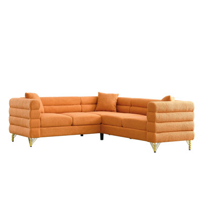 Shinaya Upholstered L-Shaped Sectional Symmetrical