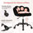 Rolling Vanity Chair, Height Adjustable Armless Desk Chair with Soft Lumbar Support, Compact Chair for Bedroom, Home Office, or Small Spaces-1449024976-1449024988