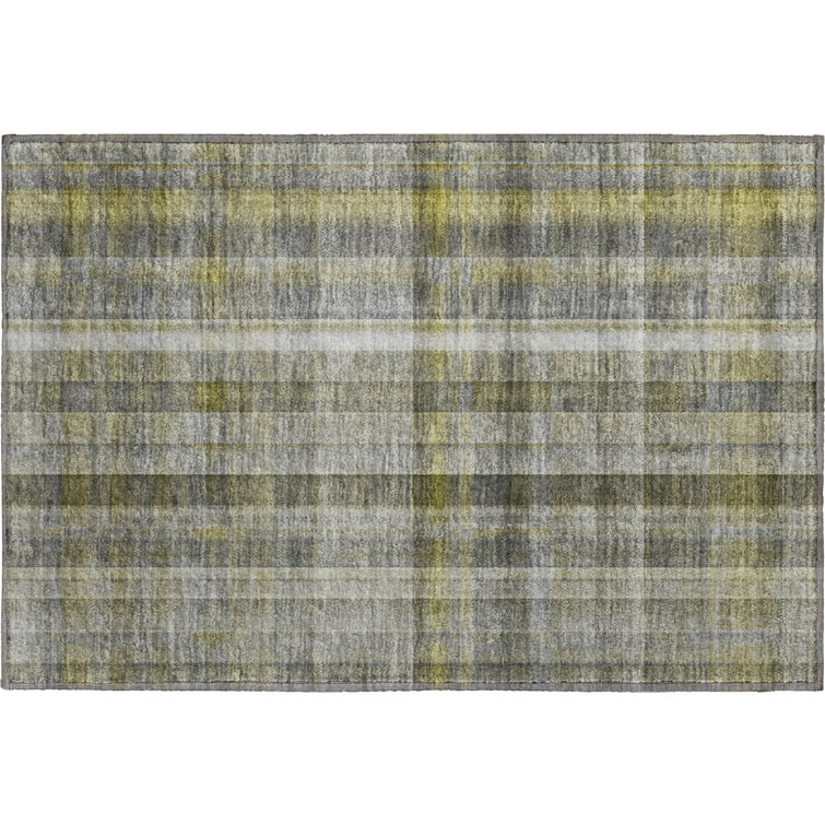 Premium Machine Washable Cerrito AMF534 Gray Rug