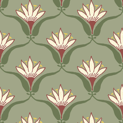 Shanghai Wallflower 10' L x 25" W Wallpaper Tile