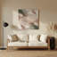 Abstrait paysage 100 beige, art mural en métal-2065217385