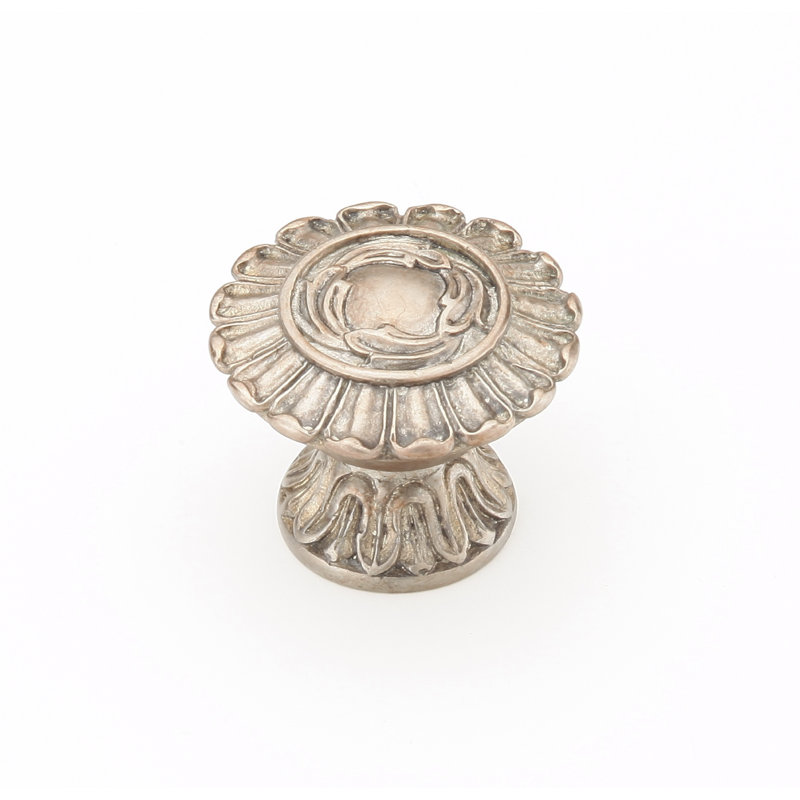 French Round Knob, Monticello Silver