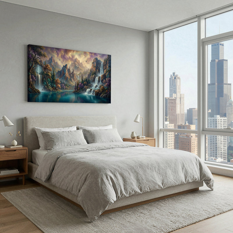 Paysage fantastique, art mural sur toile, ensemble de 1, 3216