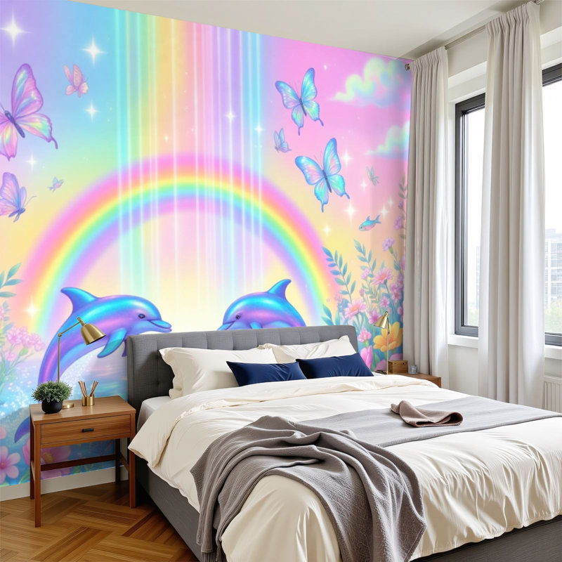 Papier peint adhésif auto-adhésif moderne pour la chambre à coucher L 96 po x l 69 po Peel and Stick, L 96 po x l 69 po