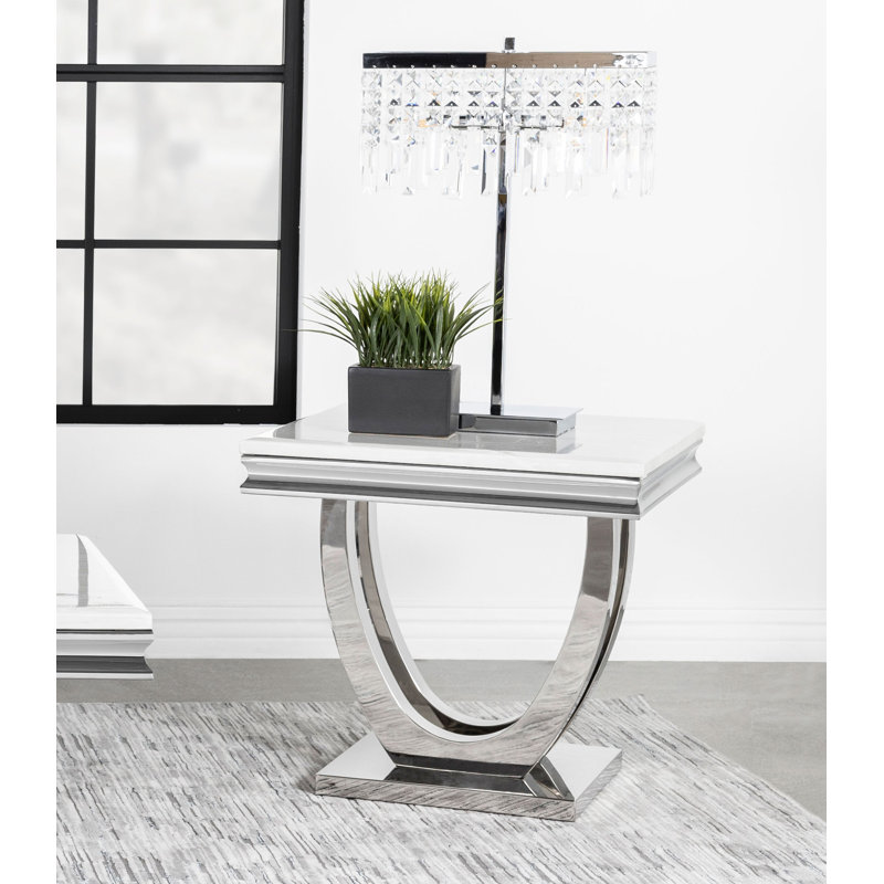 Demorest Stone Top End Table