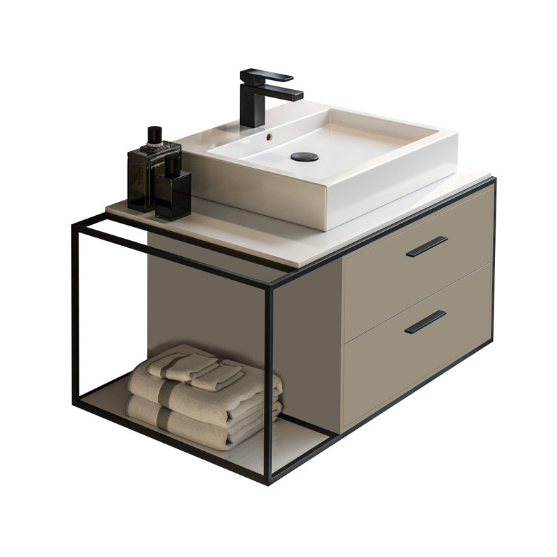 Eleganza Single Hole Bathroom Faucet, Matte Black