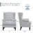 Upholsterd Wingback Armchair-1261615283