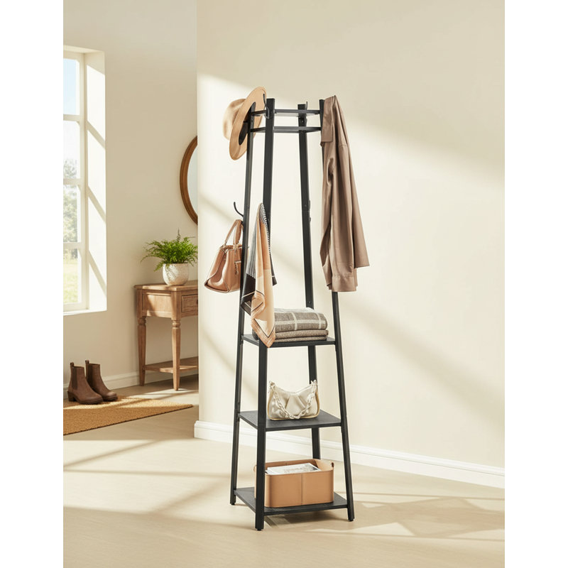 Freestanding 8 - Hook Coat Rack