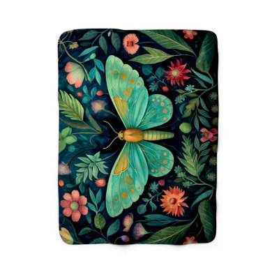 Machine Printed Throw Blanket