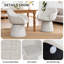 Fauteuil d'appoint rembourré moderne et incurvé en lin pour fauteuil de salon