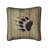 Donna Sharp Oakland Embroidered Paw Quilted Cotton Lodge Decor Pillow