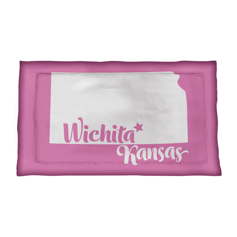 Wichita Polyester Sham Set, Standard/Twin, Pink, Polyester