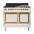 Blanc antique / laiton