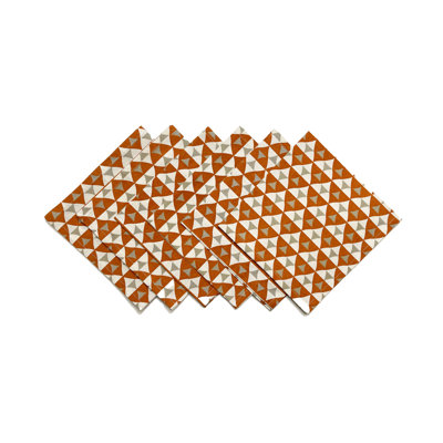 Ensemble de 6 serviettes de table triangulaires