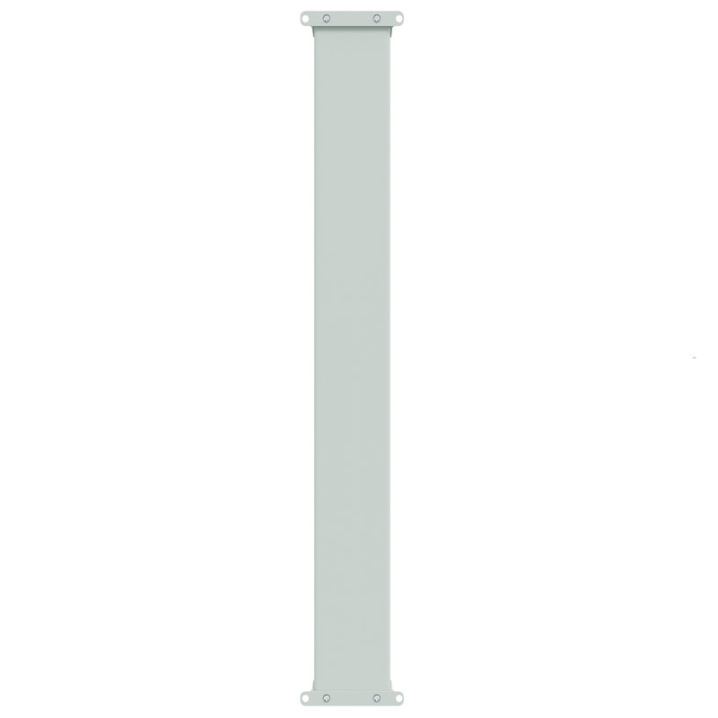 Auvent de patio rétractable en polyester, Noir, H 46,1 po x l 236,2 po