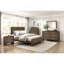 Mobilier de chambre classique classique contemporain à finition noyer foncé 1pc