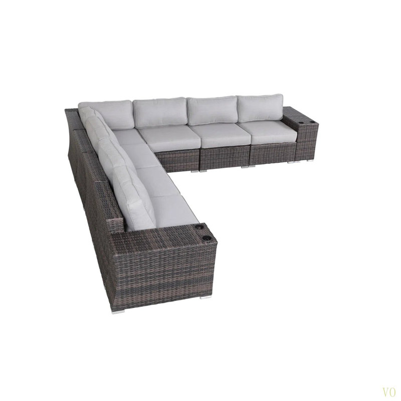 Fully Assembled Outdoor Wicker Patio Sofa – Ready-To-Use Furniture For Fast & Easy Setup