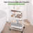 Utility Cart with Wheels,Metal Cart,3 Tier Rolling Cart With Drawer & Table Top,Bathroom Cart,Salon Trolley Cart,Kitchen Storage Cart-98269761