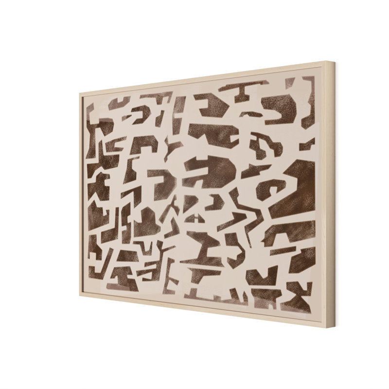 Block Sand II Print by Coup D'Esprit, 40" H x 60" W, Vertical Grain White Oak