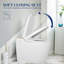Toilette à bidet allongée avec couvercle à ouverture / fermeture automatique, siège chauffant et lavage à l'eau chaude