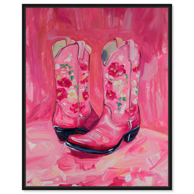 Cowgirl Boots Fashion Art by Art Remedy