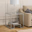Glass Top Frame End Table-2047661955