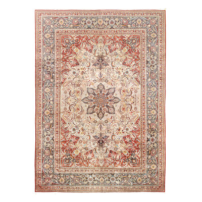 Multi Colour Fine Hand knotted Pure silk Sino Tabriz Rug 14'6"x 20'4"
