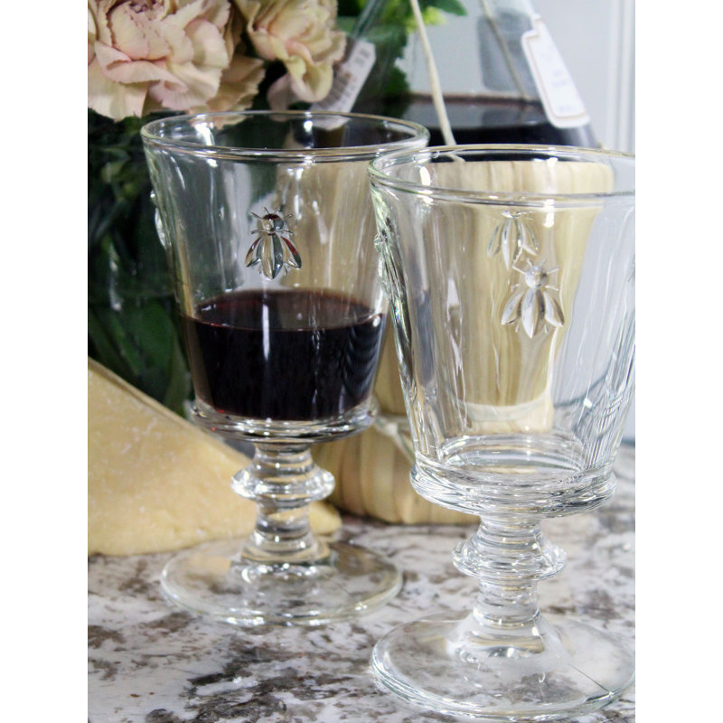 Napoleon Bee 12 oz. Crystal Goblet, 12 oz, Clear