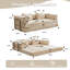 Canapé-lit convertible à compression avec cadre fixe, canapé modulaire désossé, sans assemblage, idéal pour plusieurs espaces de vie-1918046740