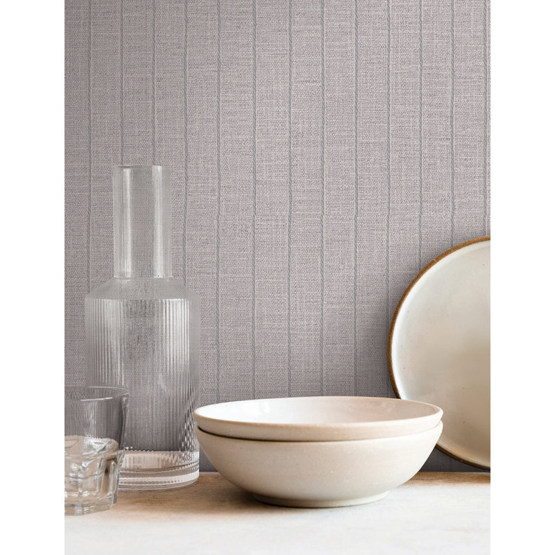 Cording Stripe Wallpaper, Gray