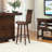 Houts Swivel Solid Wood Counter Stool with Solid Wood Frame