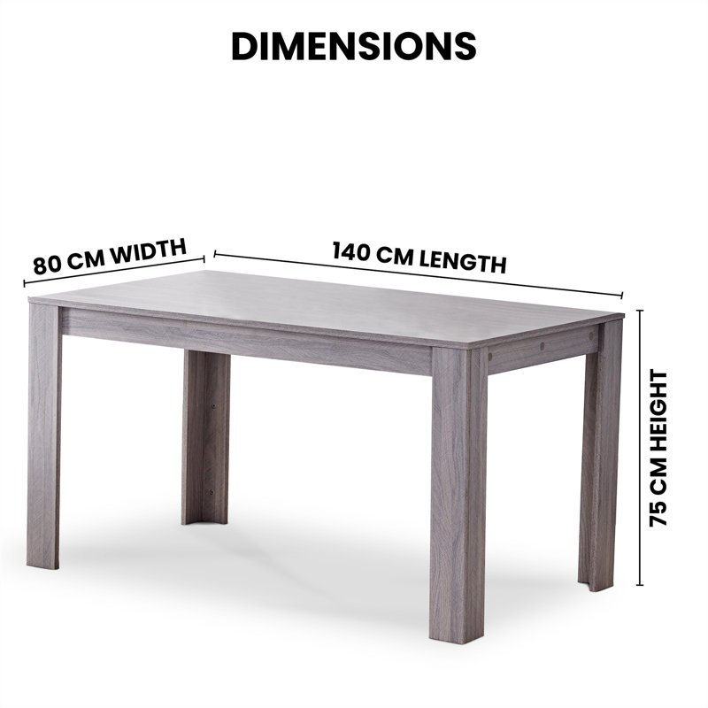  Arrow Pattern Dining Table Set with Grey Velvet Chairs & Bench, 75cm H x 80cm W x 140cm D, Light Grey